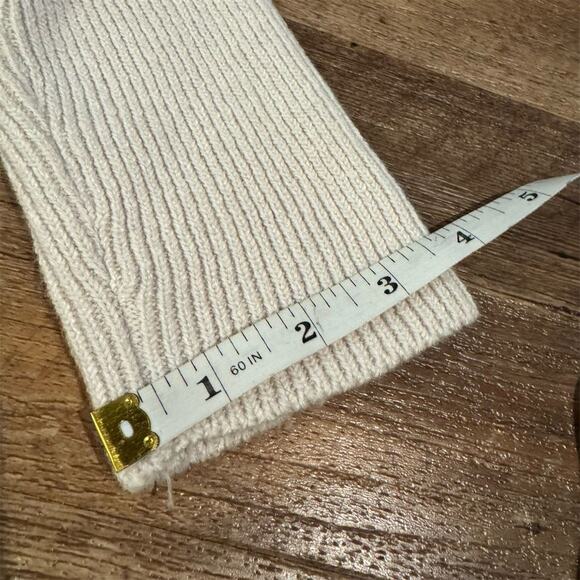 Simply Vera Wang Ivory Lagenlook Sweater Minimalist Asymmetrical Cableknit READ - Picture 11 of 11